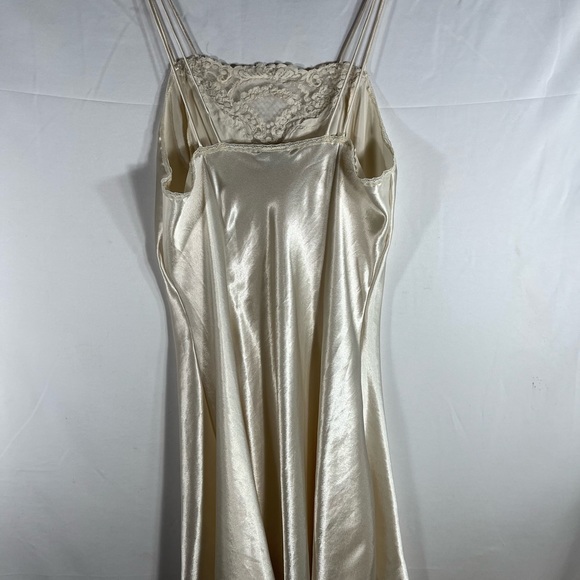 Vintage Cacique 2 Piece Lingerie Pinoir Set Nylon & Satin Bridal Set Beaded Lace - Picture 8 of 12